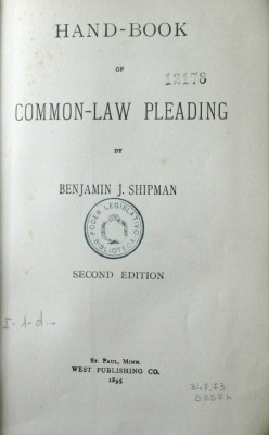 Hand-book of common-law pleading
