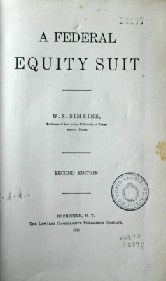 A federal equity suit
