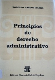 Principios de Derecho Administrativo.