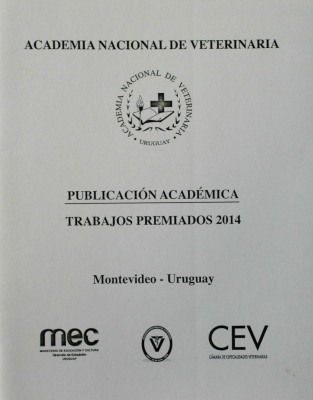 Trabajos premiados 2014 : publicación académica