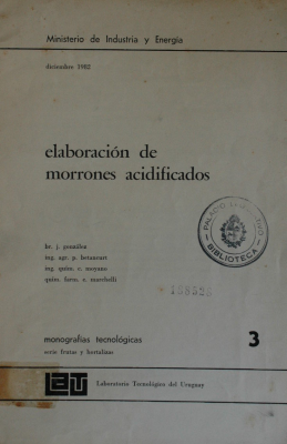 Elaboración de morrones acidificados.