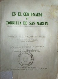 En el centenario de Zorrilla de San Martín