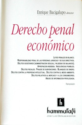 Derecho penal económico