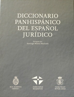 Diccionario panhispánico del español jurídico