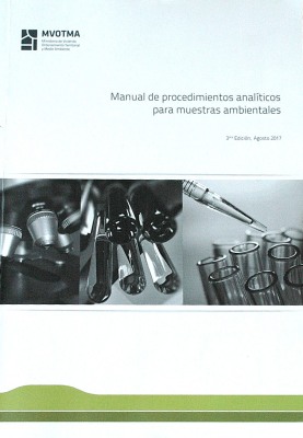 Manual de procedimientos analíticos para muestras ambientales 2017