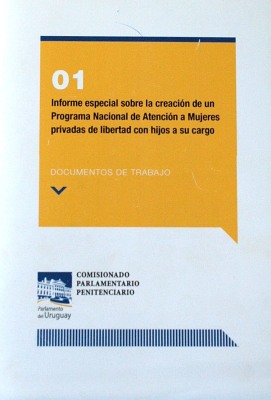 Informe especial sobre la creación de un Programa Nacional de Atención a Mujeres privadas de libertad con hijos a su cargo