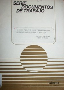 La microempresa y el microempresario urbano de Montevideo:Algunos tópicos de reflexión