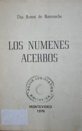 Los númenes acerbos : (1969-1973)