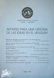 Aportes para una historia de las ideas en el Uruguay