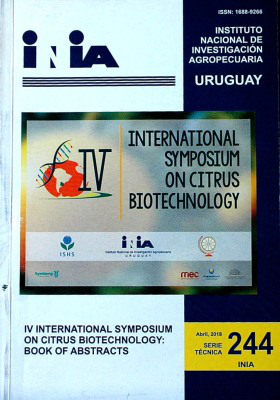 IV International Symposium on Citrus Biotechnology : book of abstracts