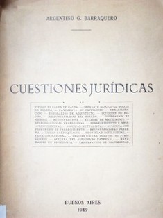 Cuestiones jurídicas