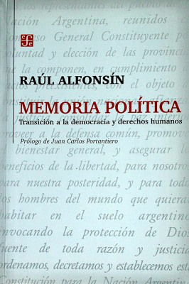 Memoria política : transición a la democracia y derechos humanos