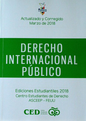 Derecho Internacional Público : ediciones estudiantiles 2018