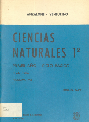 Ciencias naturales 1º : Primer año - Ciclo Básico : Plan 1986 - Programa 1988
