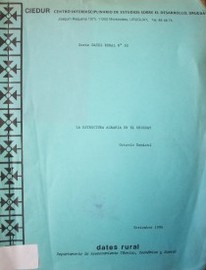 La estructura agraria en el Uruguay