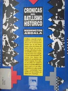 Crónicas del Batllismo histórico.