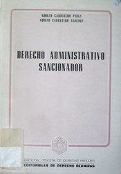 Derecho administrativo sancionador