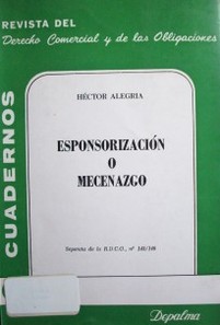 Esponsorización o mecenazgo