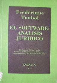 El software : análisis jurídico