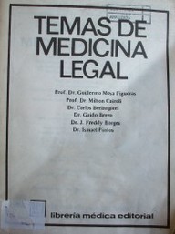 Temas de medicina legal