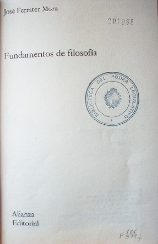 Fundamentos de filosofía