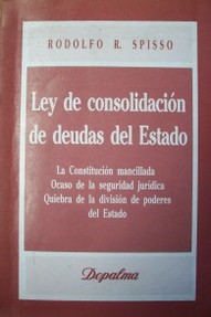 Ley de Consolidación de deudas del Estado