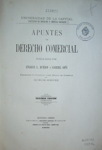Apuntes de Derecho Comercial