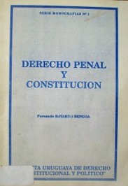 Derecho Penal y Constitución