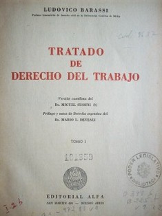 Tratado de Derecho del Trabajo