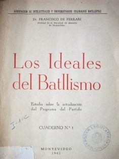 Los ideales del Batllismo