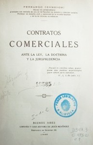 Contratos comerciales : ante la ley, la doctrina y la jurisprudencia