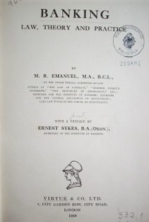 Banking : law, theory and practice