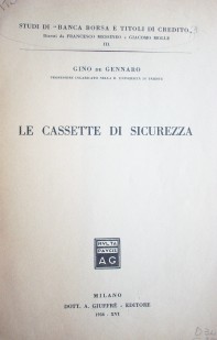 La cassete di sicurezza