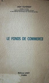 Le fonds de commerce