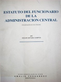 Estatuto del funcionario de la Administración Central