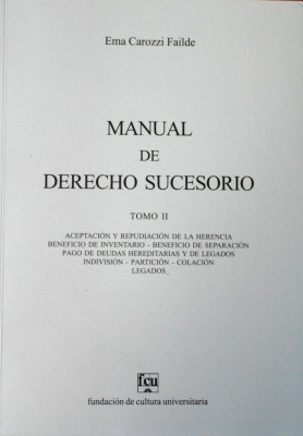 Manual de Derecho Sucesorio