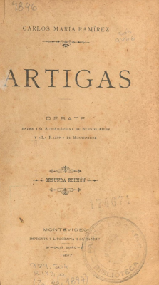 Artigas : debate entre "El Sud-América" de Buenos Aires y "La Razón" de Montevideo