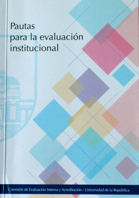Pautas para la evaluación institucional