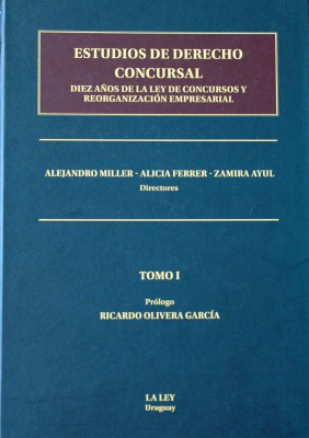 Estudios de Derecho Concursal : diez años de la ley de concursos y reorganización empresarial