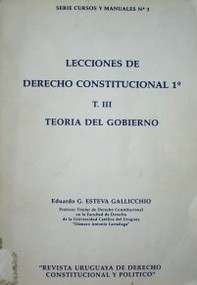 Lecciones de Derecho Constitucional 1º