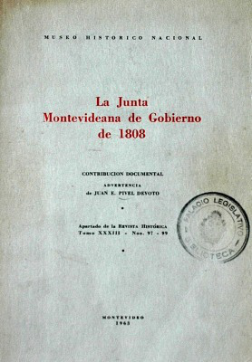 La Junta Montevideana de Gobierno de 1808 : contribución documental