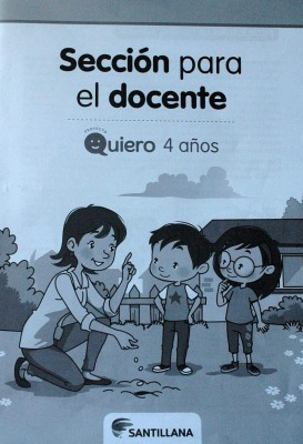 Sección para el docente : proyecto Quiero 4 años