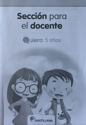 Sección para el docente : proyecto Quiero 5 años