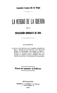 La verdad de la guerra en la revolución uruguaya de 1904